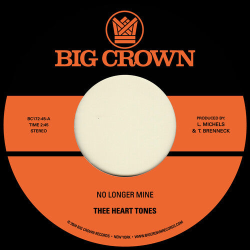 No Longer Mine / Cry My Tears Away (7” Vinyl)