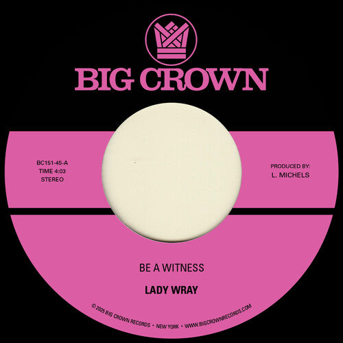 Be A Witness / Best For Us (7" Vinyl)