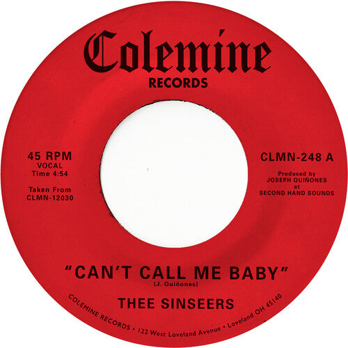 Can’t Call Me Baby / Take a Chance (Opaque Red 7” Vinyl)