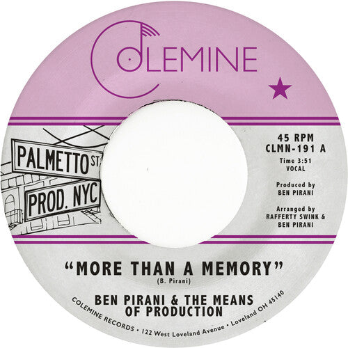 More Than A Memory (Ltd Edition White Label 7” Vinyl)